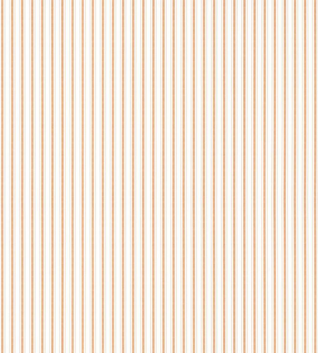 Johnson Stripe Wallpaper by Scalamandre Peach