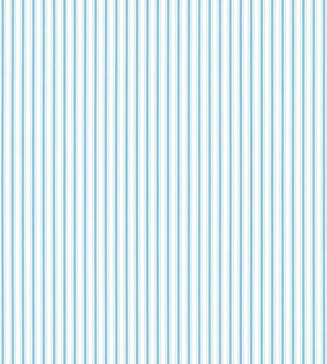 Johnson Stripe Wallpaper by Scalamandre Sky