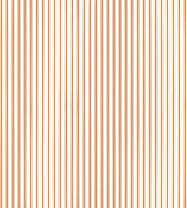Johnson Stripe Wallpaper by Scalamandre Tangerine