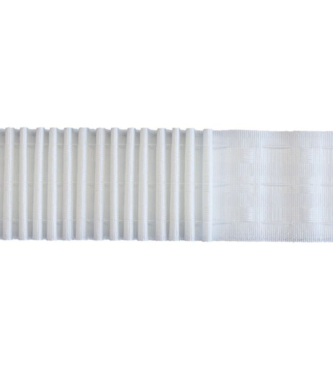 Classic Corded Pocket Pencil Pleat Tape White