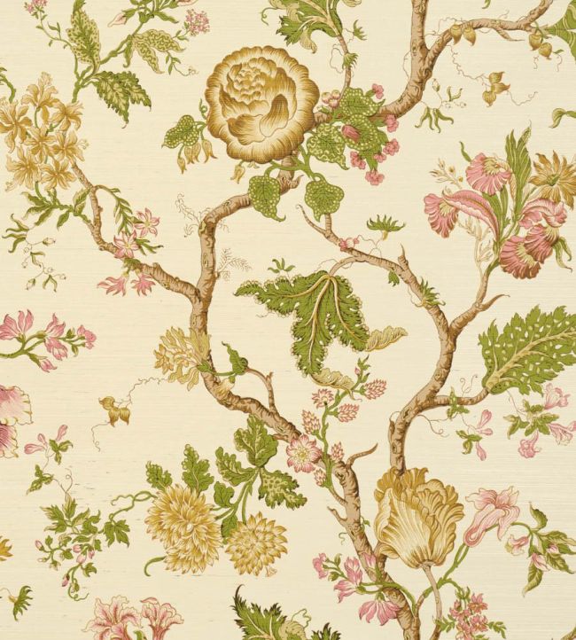 Josephine Sisal Wallpaper by Schumacher Citron