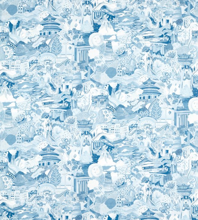 Journey of Discovery Fabric by Harlequin Wild Water / Exhale