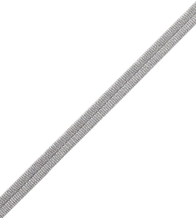Julienne Metallic Double Welting Trimming by Samuel & Sons Silver Leaf