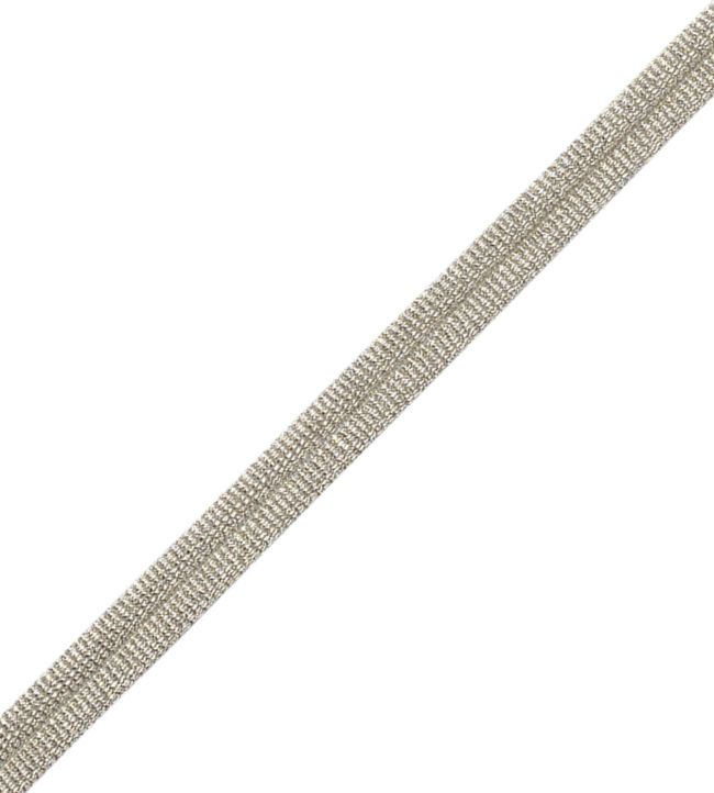 Julienne Metallic Double Welting Trimming by Samuel & Sons White Gold