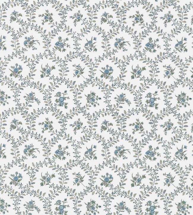 Juliette Trail Fabric by Anna French Blue and Green