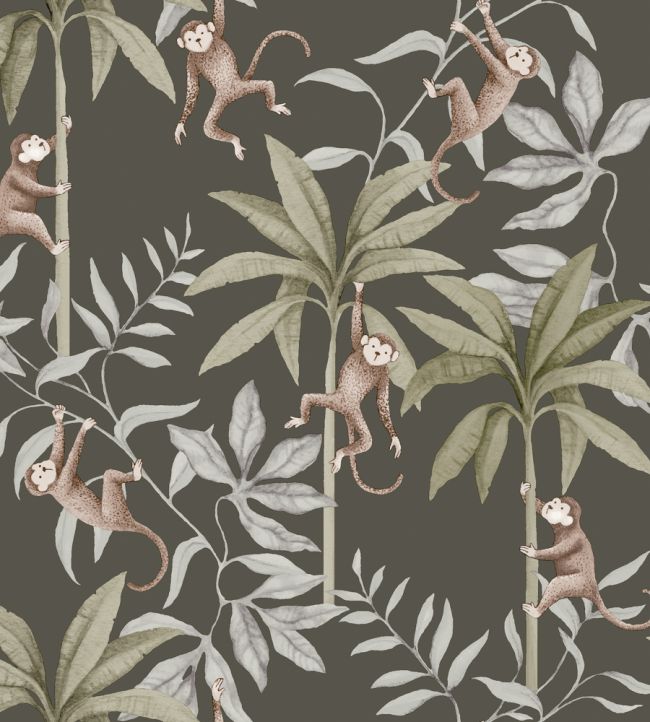 Jungle Friends Wallpaper by Borastapeter Cedar
