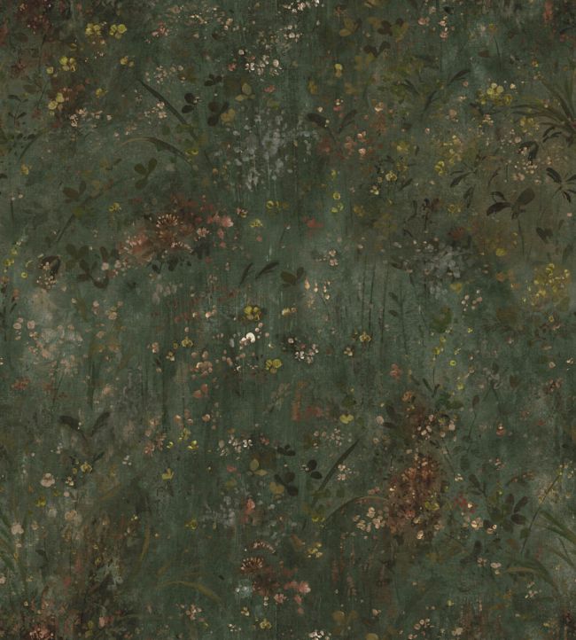 Juni Wallpaper by Sandberg Forest Green