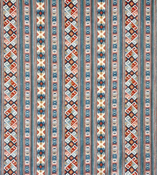 Juni Stripe Fabric by Ian Sanderson Teal