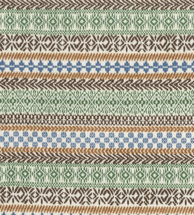Jura Fabric by Marvic Green/Brown