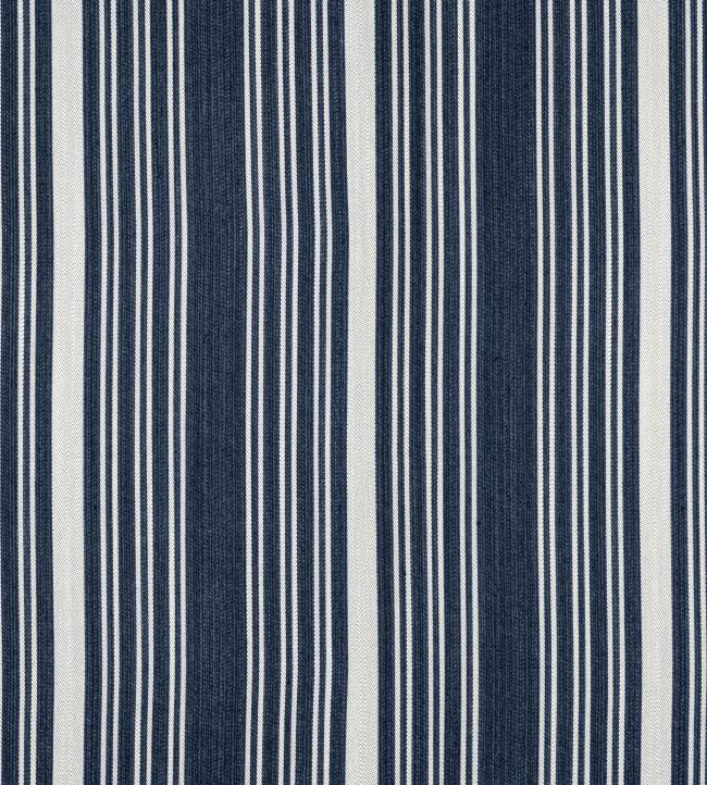 Kaia Stripe Fabric by Thibaut Navy
