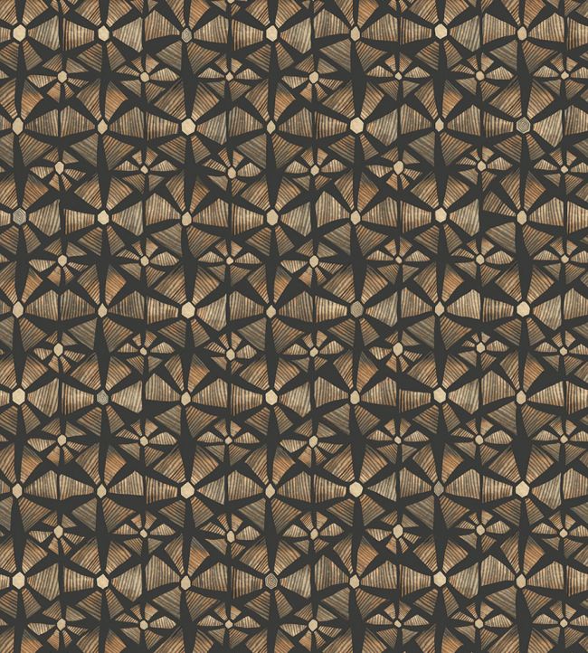 Kalahari Wallpaper by Cole & Son Spice & Black