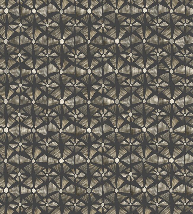 Kalahari Wallpaper by Cole & Son Stone & Charcoal