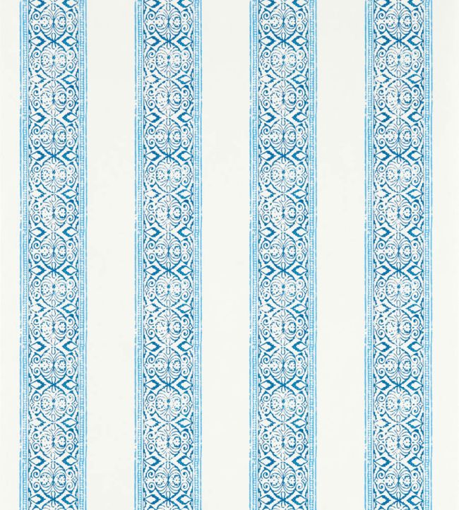 Kalamkari Wallpaper by Clarke & Clarke Cobalt