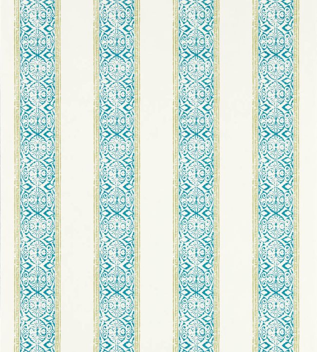 Kalamkari Wallpaper by Clarke & Clarke Teal