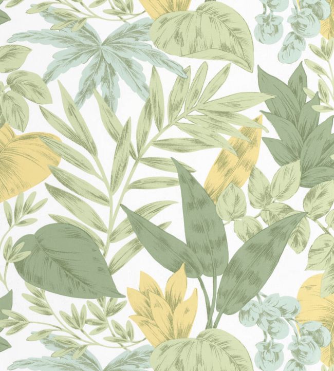 Kalea Wallpaper by Caselio Vert jaune