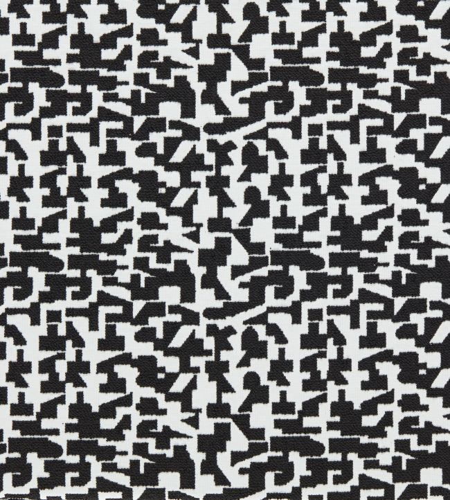 Kaleia Fabric by Clarke & Clarke Ebony