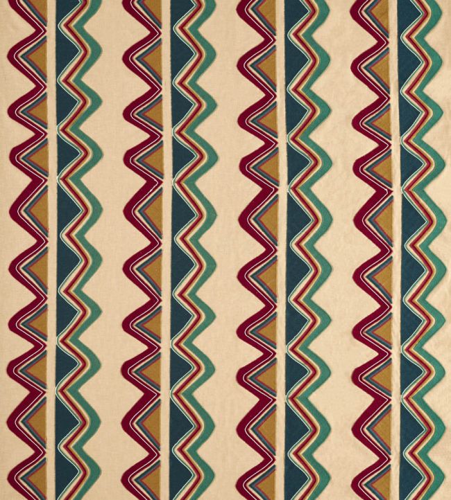 Kaleido Fabric by Harlequin Scarlet/Midnight