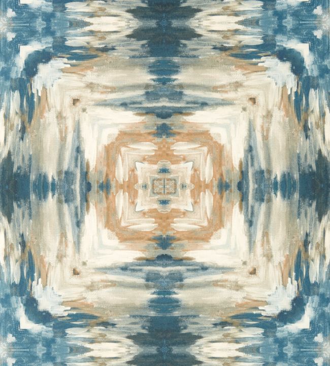 Kalia Wallpaper by Clarke & Clarke Midnight/Antique