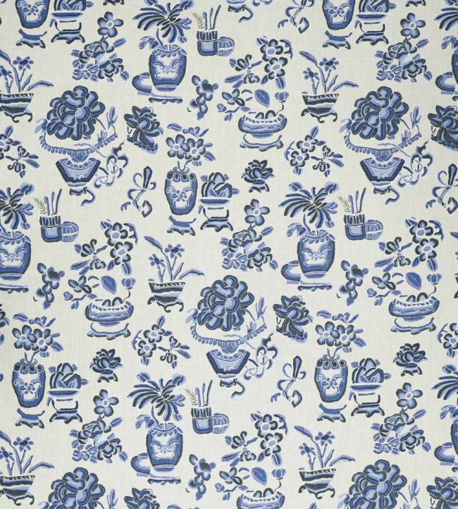Kalong Vases Fabric by Jim Thompson Porcelain