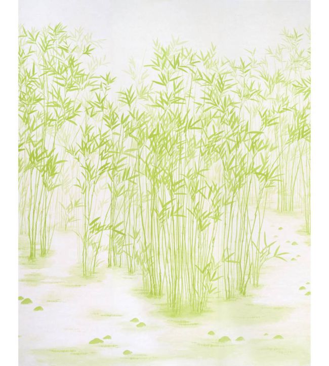 Kanji Panel Set Mural by Schumacher Green