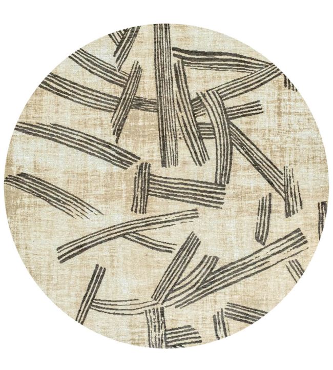 Louis De Poortere Kanji Round rug Slate 119996 Slate
