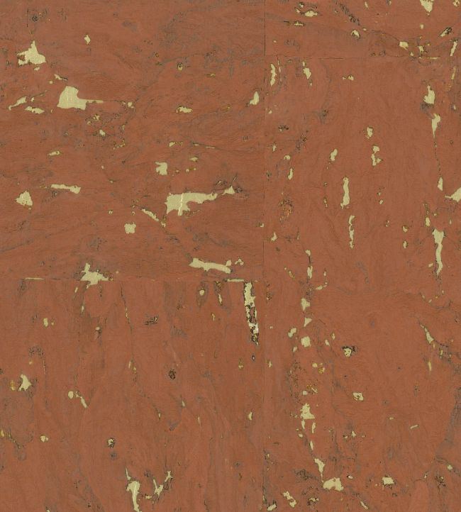 Kanoko Cork Wallpaper by Osborne & Little Terracotta
