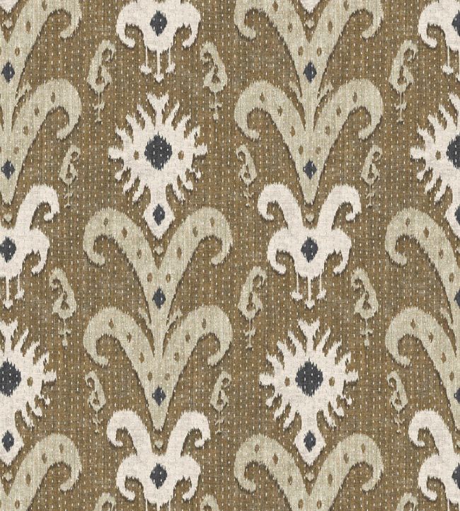 Kanthakat Fabric by Lewis & Wood Black Bronze