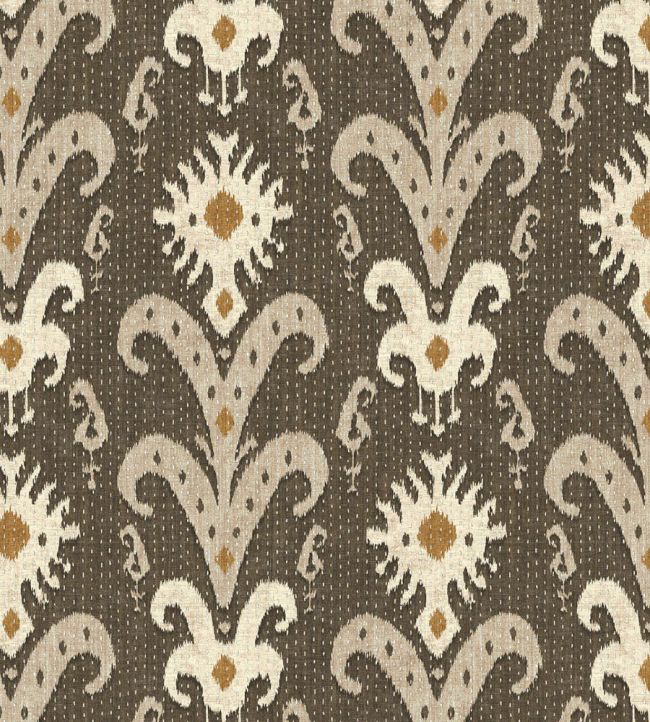Kanthakat Fabric by Lewis & Wood Dark Ginger