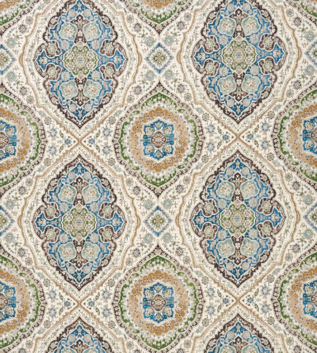 Karabali Fabric by Nina Campbell Blue/Green