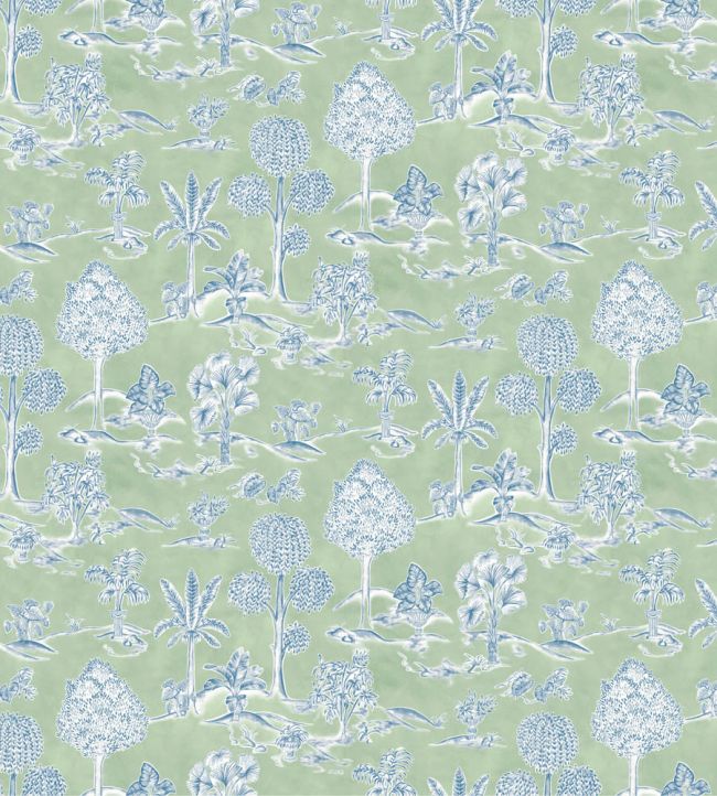 Karuna Fabric by Osborne & Little Apple/Denim