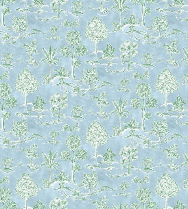 Karuna Fabric by Osborne & Little Sky/Leaf