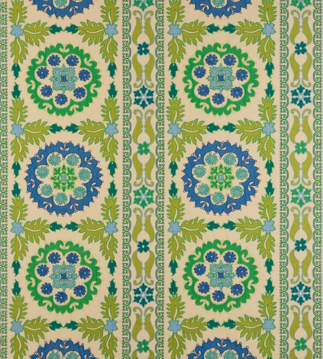 Kashan Fabric by Manuel Canovas Kiwi