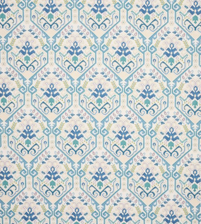 Kashmar Fabric by Jane Churchill Blue