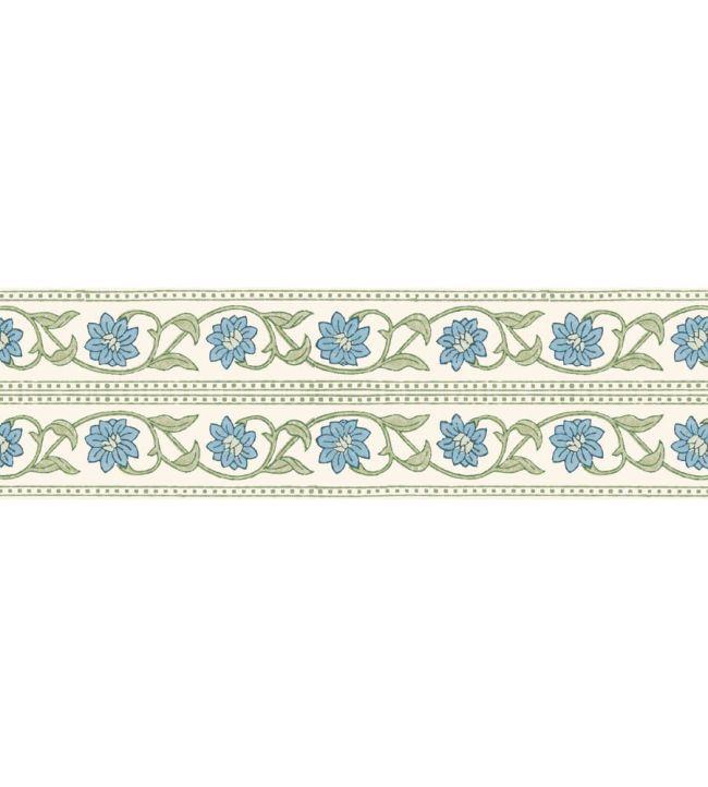 Kashmir Border Wallpaper by DADO French Blue