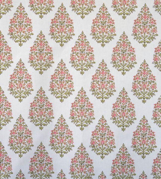 Kashmir Fabric by Titley and Marr Green & Rose