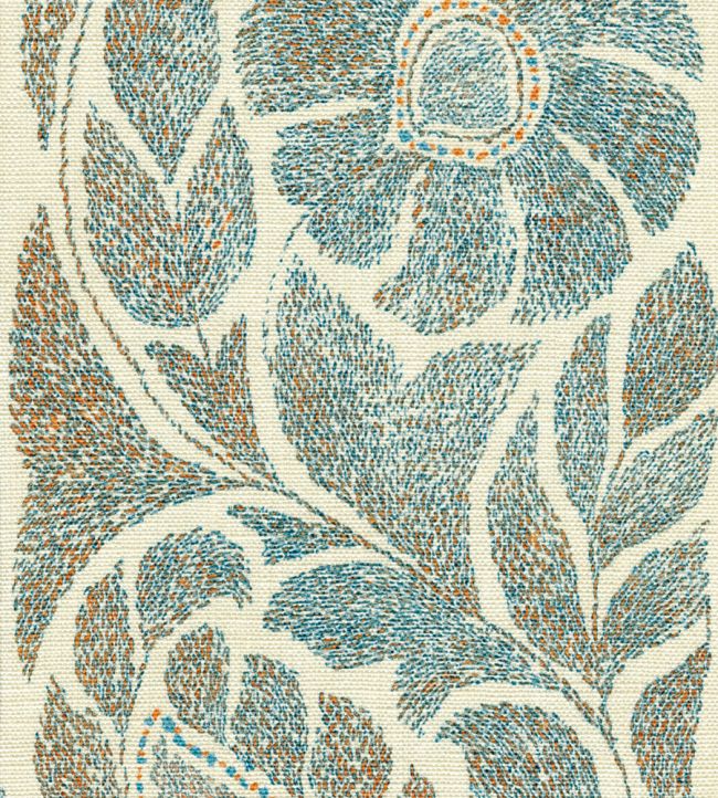 Kashmiri Fabric by Lewis & Wood Crewel Ginger