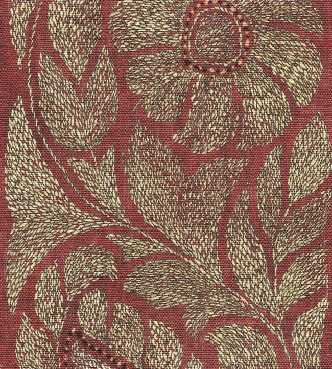 Kashmiri Fabric by Lewis & Wood Garnet Gold