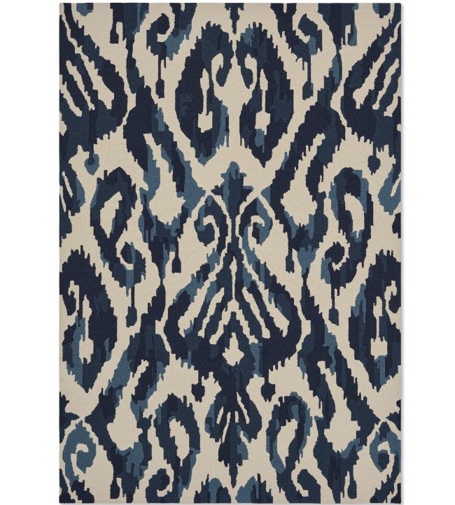 Sanderson Kasuri rug Indigo 446208-140200 Indigo