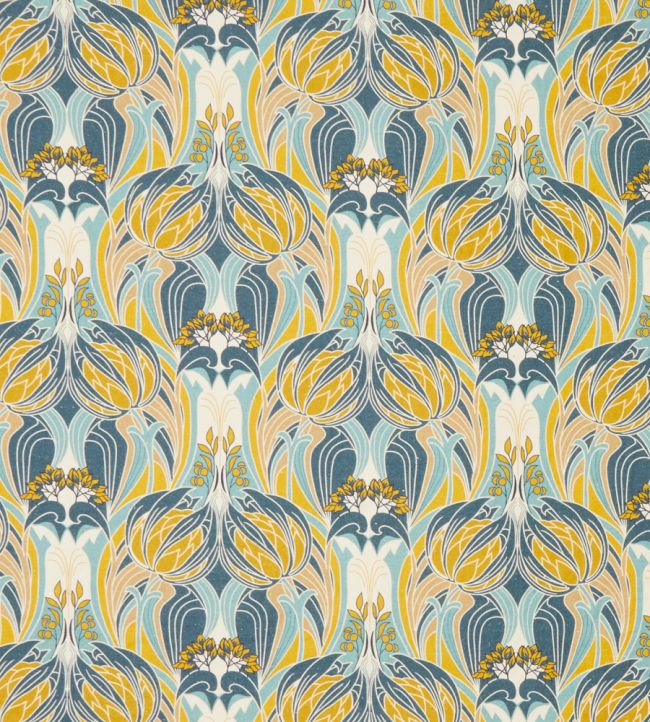 Katherine Nouveau in Emberton Linen Fabric by Liberty Lichen