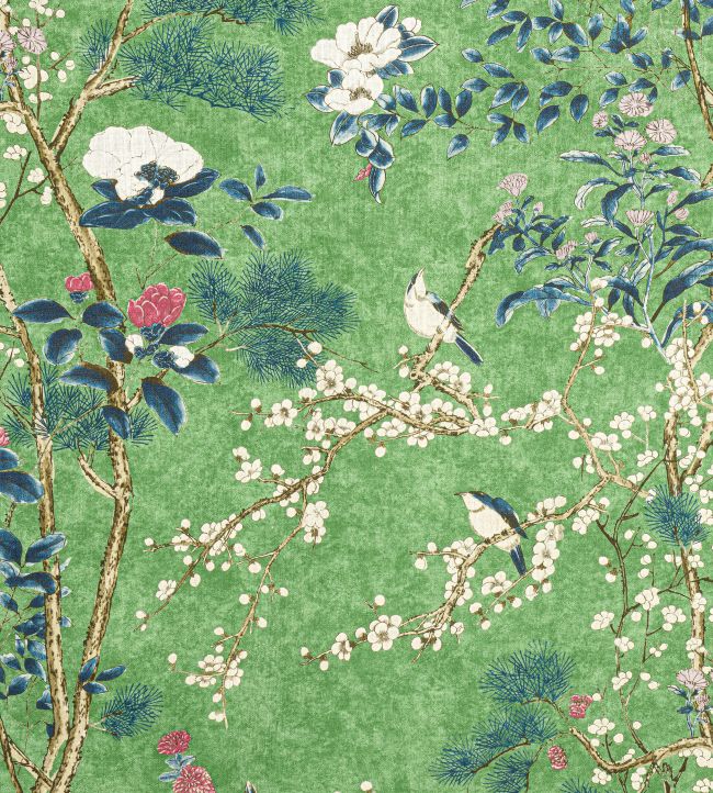 Katsura Fabric by Thibaut Emerald
