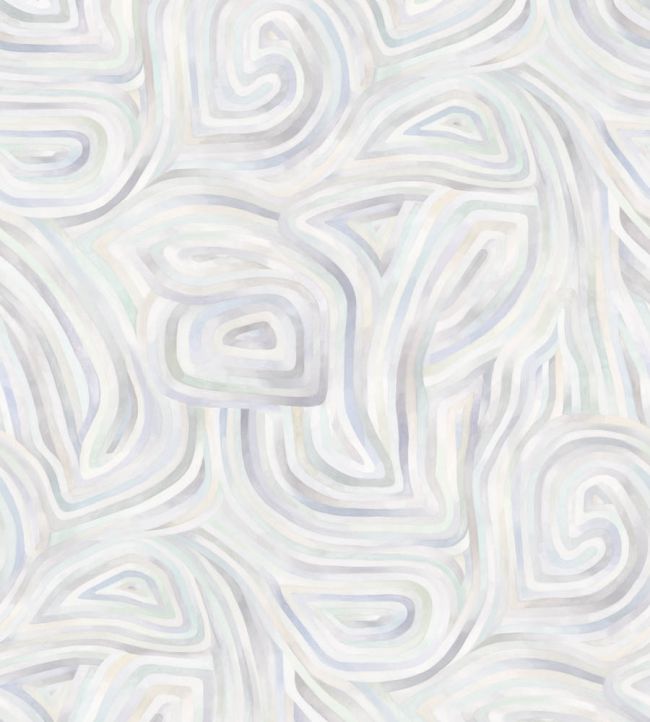 Kawakubo Wallpaper by Cole & Son Lavender & Soft Mint