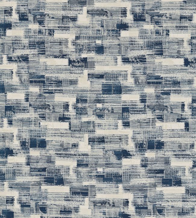 Kazimir Jacquard Fabric by Clarke & Clarke Ink