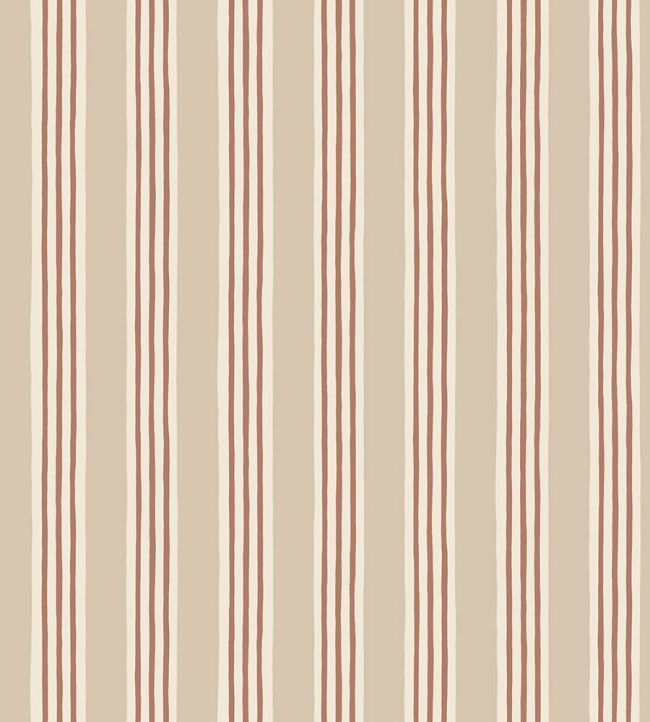 Kemble Stripe Wallpaper by Josephine Munsey Hibernnacle, Cromwell Stone and Saltridge