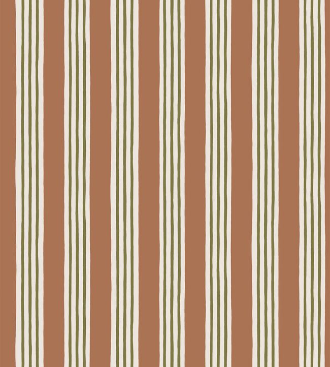 Kemble Stripe Wallpaper by Josephine Munsey Trixie, Sunday Clay and Quartz