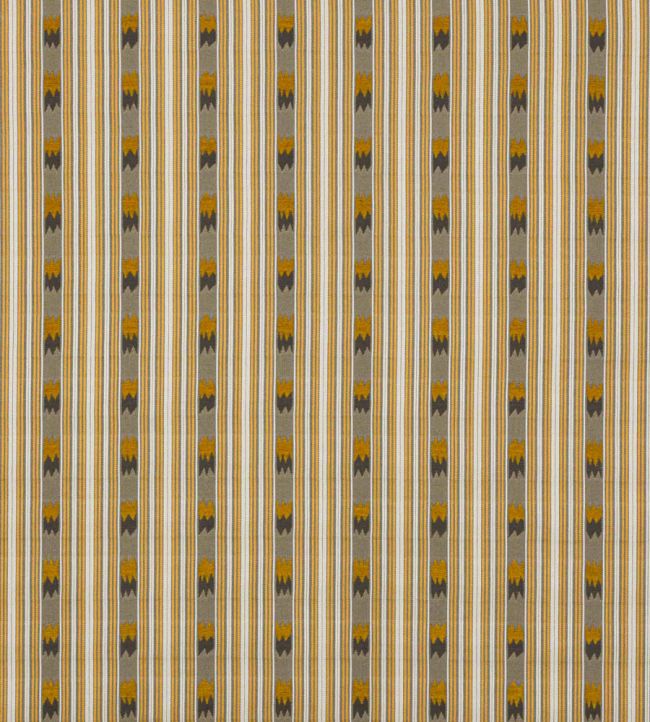 Kendra Stripe Fabric by Jane Churchill Ochre/Charcoal