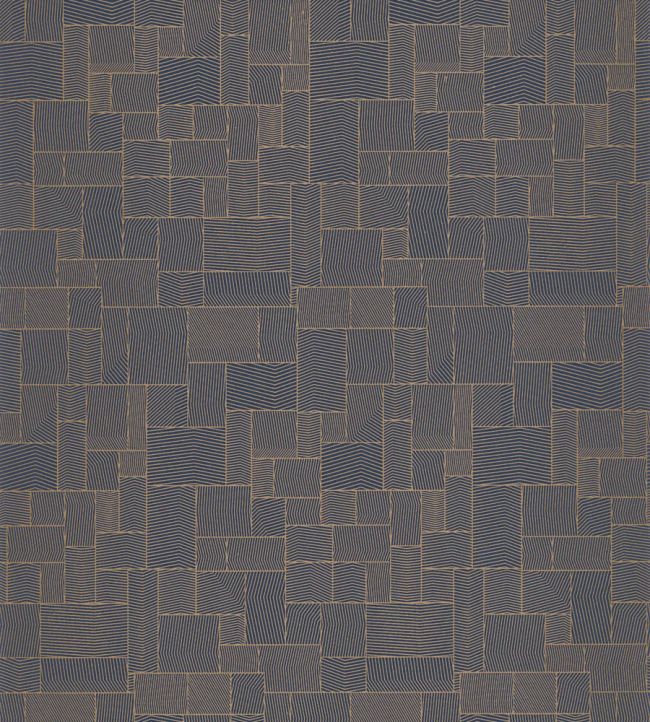 Kensai Wallpaper by Casadeco Bleu Encre