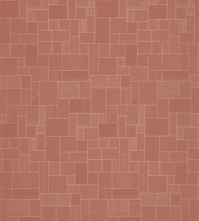 Kensai Wallpaper by Casadeco Rouge Carmin