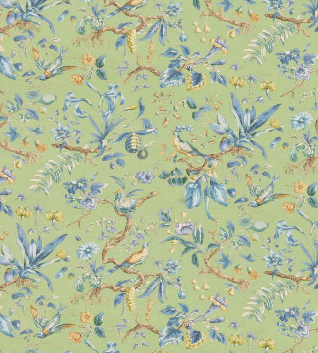Kentwell Fabric by GP & J Baker Emerald/Blue