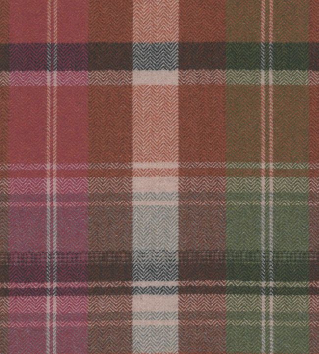 Kerschdorf Plaid Fabric by MINDTHEGAP Carrot