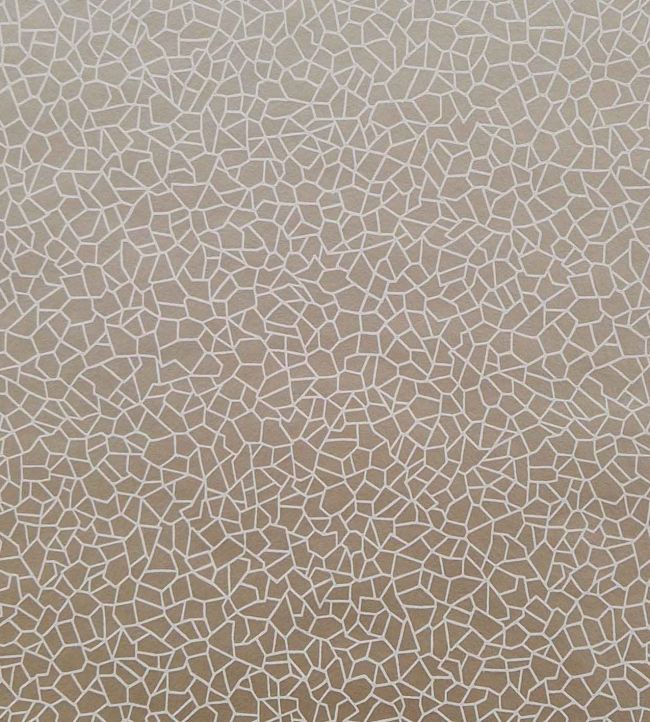 Kew Wallpaper by 1838 Wallcoverings Taupe Metallic